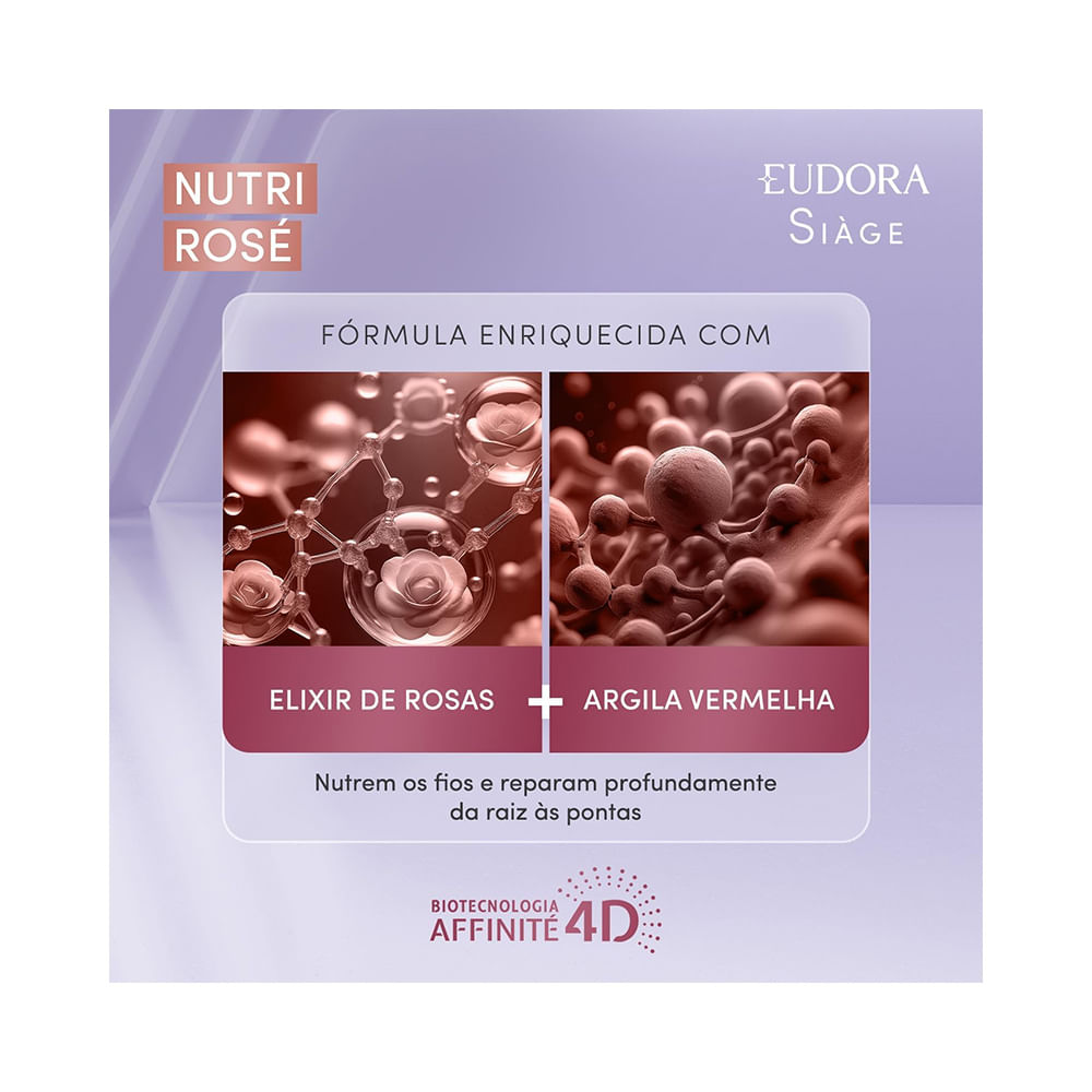 Imagem do verso da embalagem do Kit Siàge Nutri Rose da marca Eudora